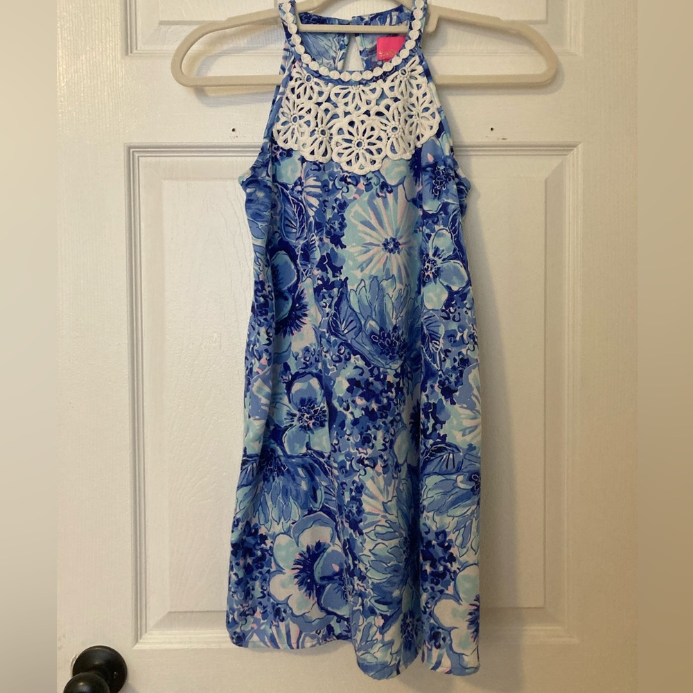 Lily Pulitzer light blue and dark blue dress
